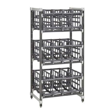 Cambro EA243672C96580 Camshelving® Elements Ultimate #10 Can Rack Stationary Add-On Unit