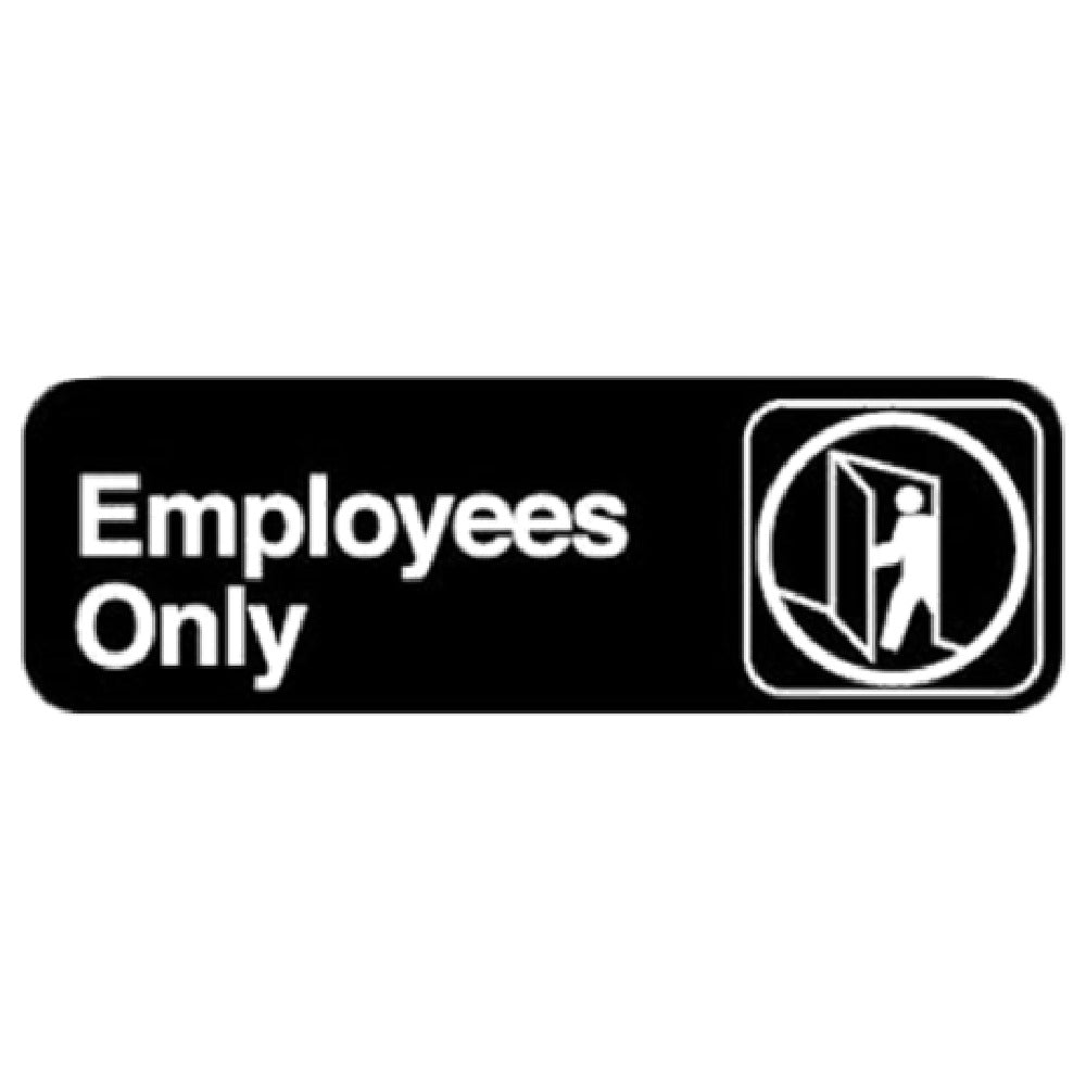 Royal Industries ROY 394506 Sign 3" X 9" "Employees Only"