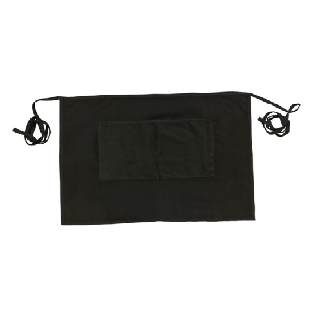Thunder Group CA1928BK Chef Regalia Aprons 19" X 28" (2) Pocket Bistro Half Length