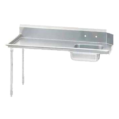 Advance Tabco DTS-S60-108L Straight-Soil Dishtable Attaches To Left Of Dish Machine Operator