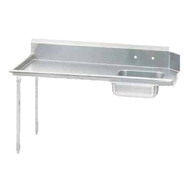 Advance Tabco DTS-S60-120L Straight-Soil Dishtable Attaches To Left Of Dish Machine Operator