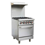 Sapphire Manufacturing SE-RA24 NG/LP Sapphire Restaurant Range Gas Floor