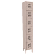 SPG 4K0091 - Kelmax Locker, 12"W X 15"D X 78"H, Six Tier