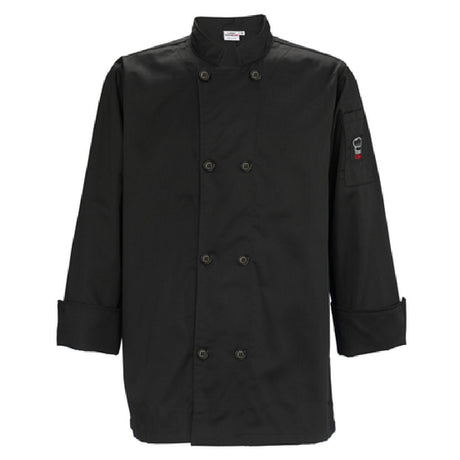 Winco UNF-6K4XL Mulholland Chef Jacket Tapered Fit Double Breasted