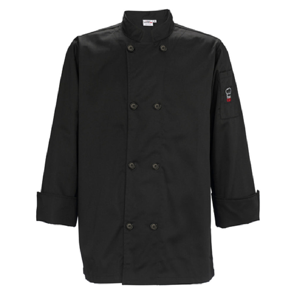 Winco UNF-6K3XL Mulholland Chef Jacket Tapered Fit Double Breasted