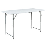 Flash Furniture RB-2448ADJ-2-GG Folding Table Bi-fold 4'W