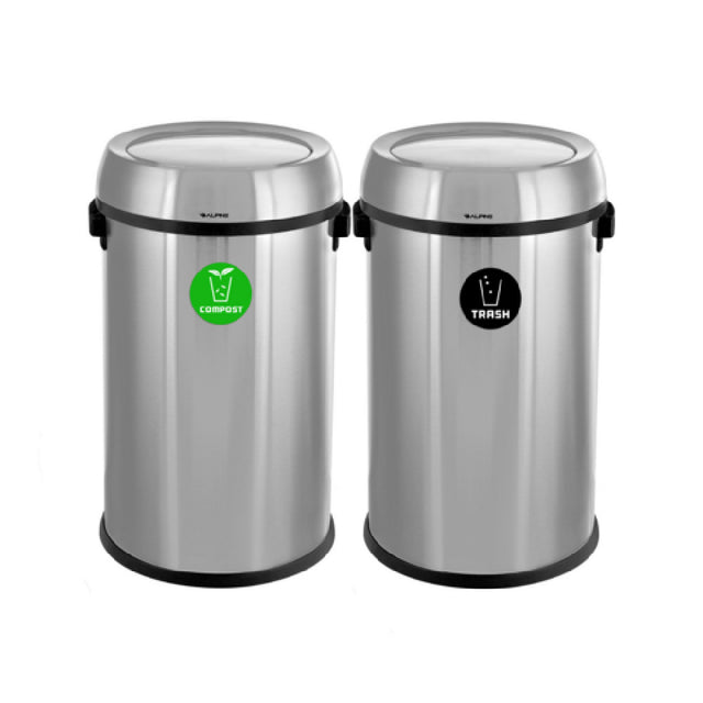 Alpine Industries ALP470-65L-1-CO-T Compost And Trash Receptacle 17 Gallon (65 Liter) Each