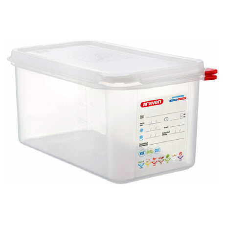 Carlisle 03031 Araven Food Storage Container 6.3 Qt. 12-3/4" X 6-15/16" X 6"