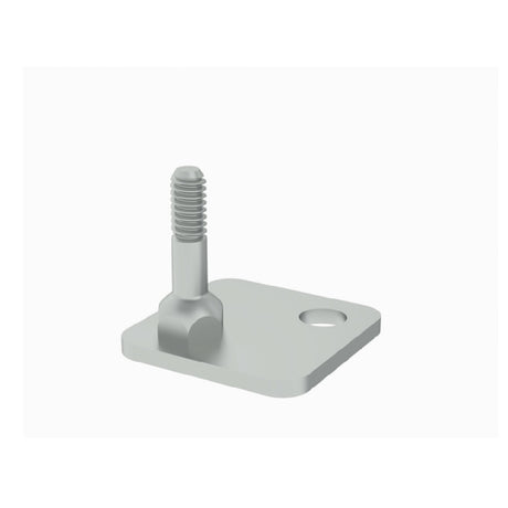 Metro SAFP Quick Ship Seismic Threaded Foot Plate Kit (4) Foot Plates Each With A Single Anchor Hole. Zinc Plated Finish