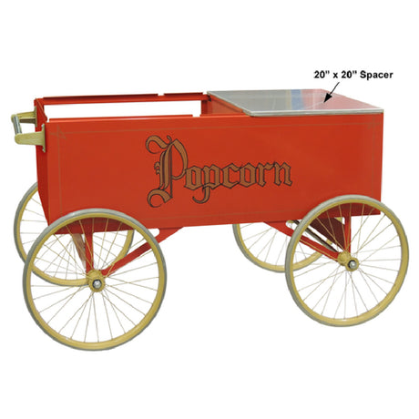 Gold Medal 2129 Gay 90s Popcorn Wagon Steerable 56-1/2"W X 25-5/8" D X 31-1/2"H