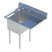 Sapphire Manufacturing SMS-1620R Sink 1-compartment 40-1/2"W X 25-1/2"D X 44-1/4"H Overall Size