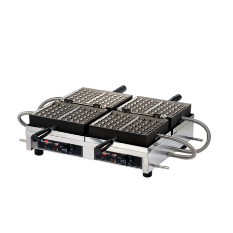 Eurodib WECCBBAT Krampouz Waffle Maker Double 4x6 Brussels