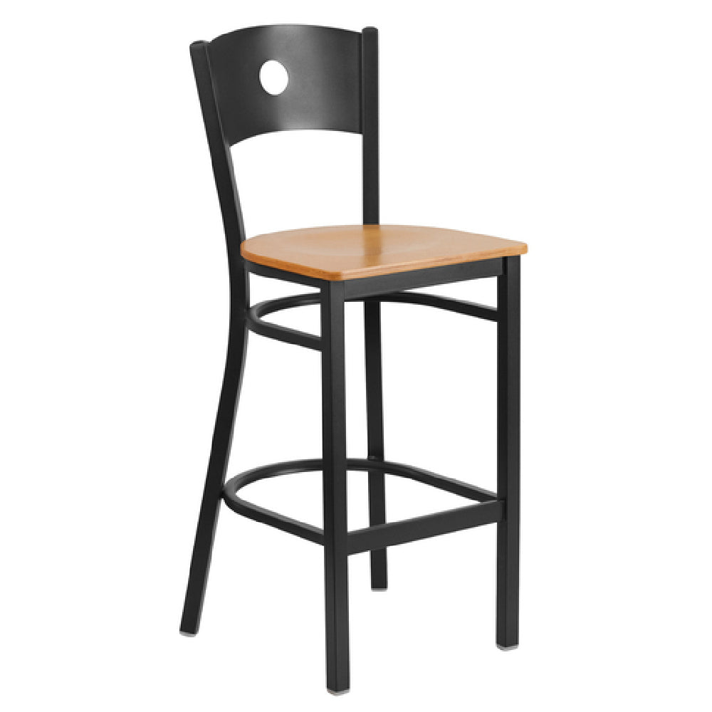 Flash Furniture XU-DG-60120-CIR-BAR-NATW-GG Hercules Series Restaurant Bar Stool