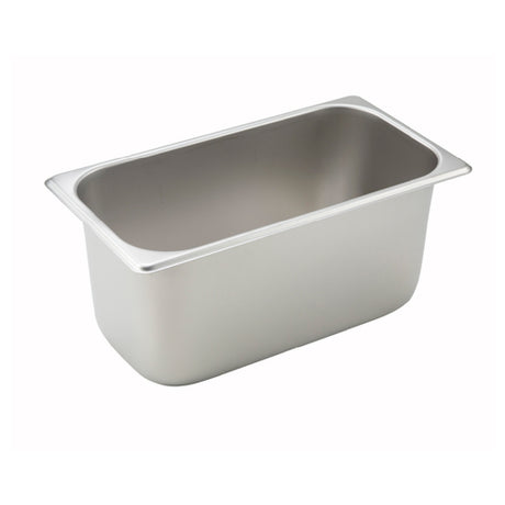 Winco SPT6 Steam Table Pan 1/3 Size 6-7/8" X 12-3/4" X 6" Deep