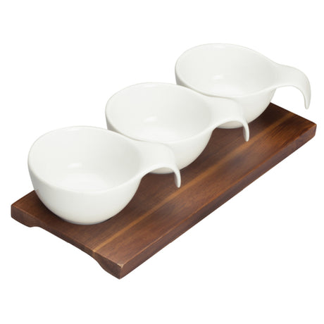 Winco WDP015-102 Trio Bowl Set 9-3/8" X 4" O.A. Includes: (3) 3oz.