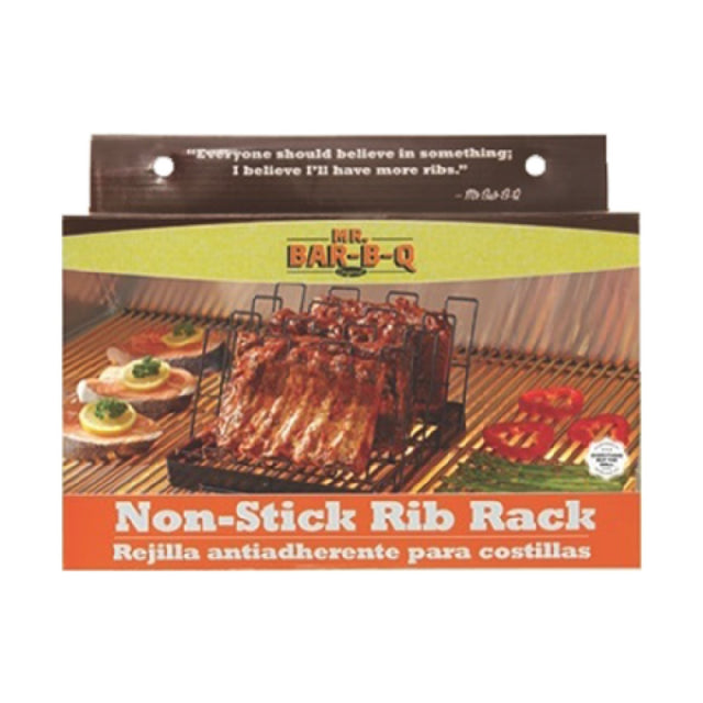 Chef Master 06132Y Mr. Bar-B-Q® Jr. Rib Rack Non-stick Holds 4 Racks Of Ribs