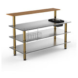 Steelite MGCMLC06BBXF Mogogo Buffet Solutions Modular ProBar Station 4-tier 71" X 40" X 47-1/2"H