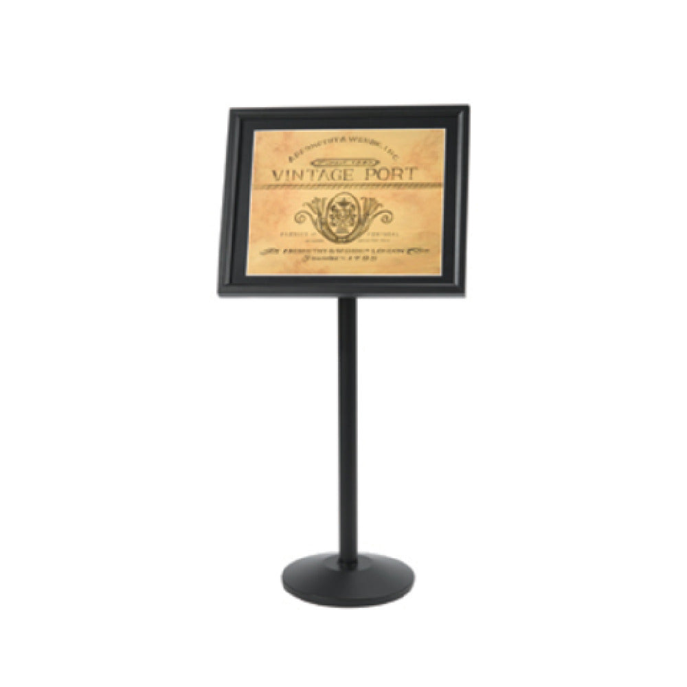 Aarco P-5BK Broadcaster Display Stand 24" X 20" Frame (22-1/2" X 17-1/2" Inside Dimension)