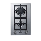 Summit GCJ2SSLP Gas Cooktop LP Gas 12"W