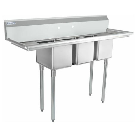 Empura Stainless ESD31014LR12 Sink (3) Compartment Standard Duty