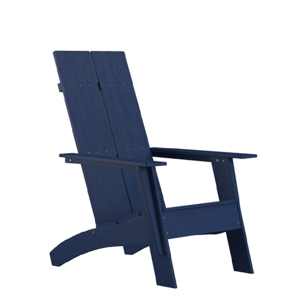 Flash Furniture JJ-C14509-NV-GG Sawyer Modern Adirondack Chair All-weather Poly Resin Wood