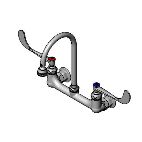 T&S Brass B-0350 Surgical Sink Mixing Faucet Wall Mount 8" Adjustable Centers