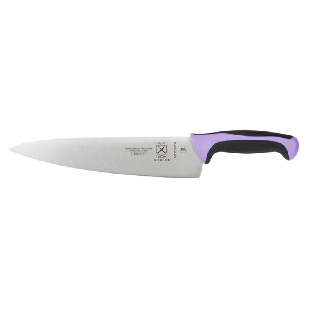 Mercer Culinary M22610PU Millennia Colors® Chef's Knife 10" Stamped