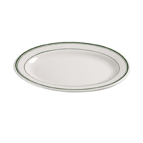Yanco GB-33 Green Band Platter 7"L X 4-1/2"W Oval
