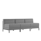 Flash Furniture ZB-IMAG-MIDCH-3-GY-GG Hercules Imagination Series Lounge Set 84"W X 28-3/4"D X 27-1/4"H Overall Dimensions