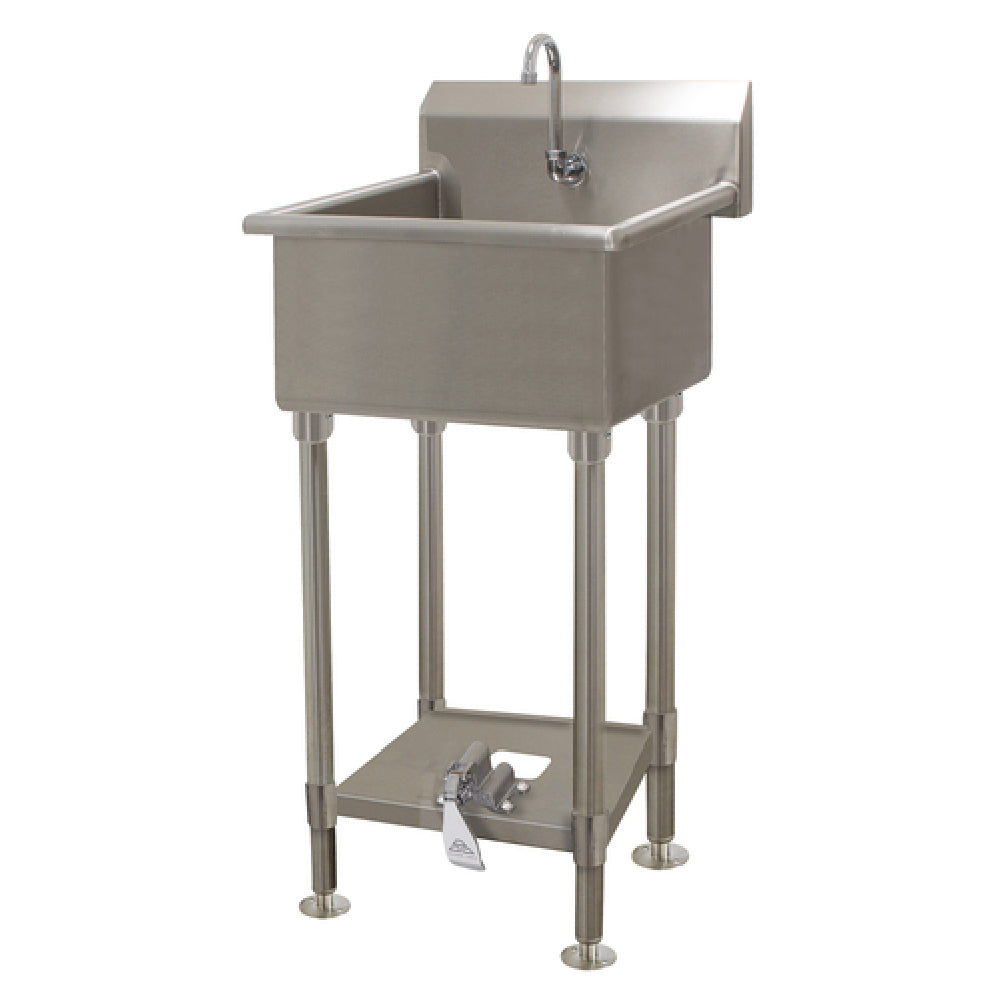 Advance Tabco FS-FM-2721FV Service Sink Splash Mount Faucet Provision With Toe-operated Push Valve