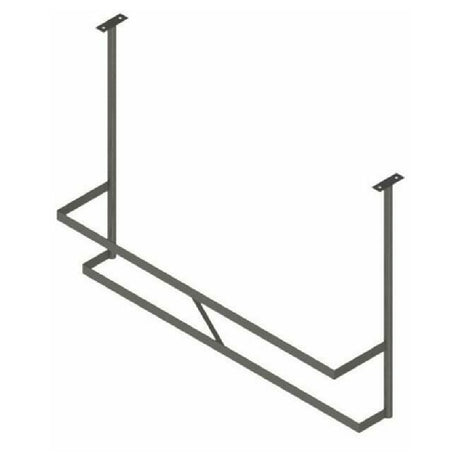 John Boos PRD1-C Pot Rack Ceiling Mount Double Bar