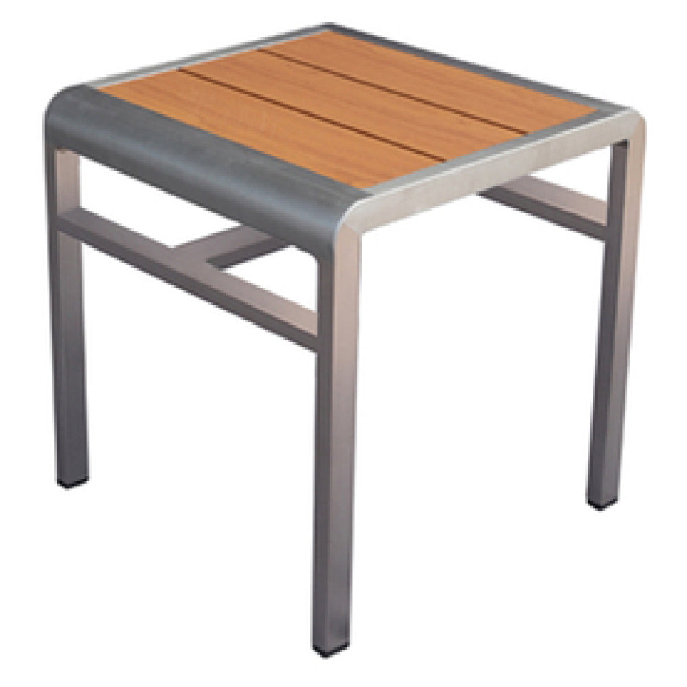 Emuamericas Llc A1021-06-401 Sid Stool/Side Table Indoor/outdoor Wood-look Aluminum Slat Seat