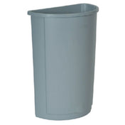 Rubbermaid FG352000GRAY - Untouchable® Container, Half Round, 21 Gallon