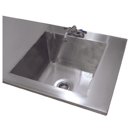 Advance Tabco TA-11W Sink Welded Into Table Top 20"W X 20"D X 14" Deep Bowl Includes Faucet