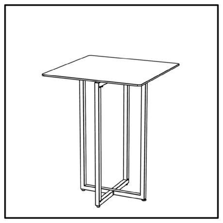 Bauscher Hepp VE-24011 - Venta® Foldable Table, Base Made In Steel With Powder-coating