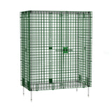 OlympicJSEC55K-CTN Security Cage Enclosure Kit For 24" X 48" Shelving Chromate With Olympic Green-Guard™ Epoxy Finish (shelves Posts Are Required & Sold Separately)