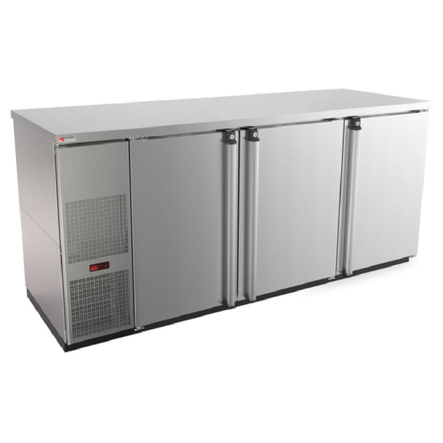 Micro Matic MBB78S-E Pro-Line™ E-Series™ Refrigerated Back Bar Cabinet Three-section