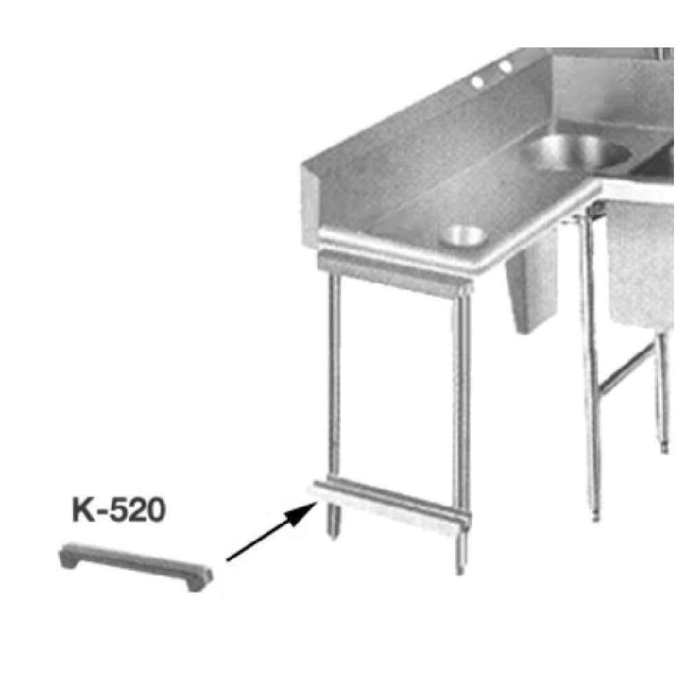 Advance Tabco K-520 Poly Board & Stainless Steel Sink Cover Holder Accommodates (2) Boards 5/8" Thick