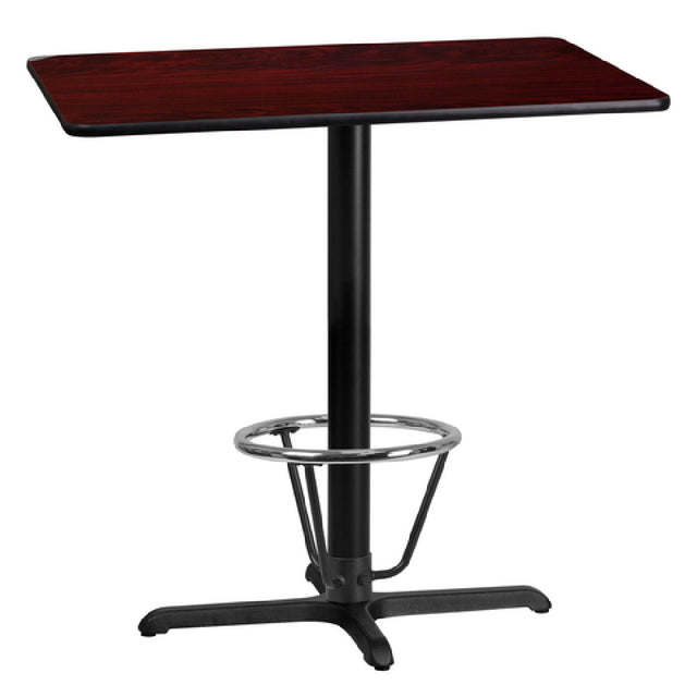 Flash Furniture XU-MAHTB-2442-T2230B-3CFR-GG Table 42"W X 24"D X 43-1/8"H Bar Height