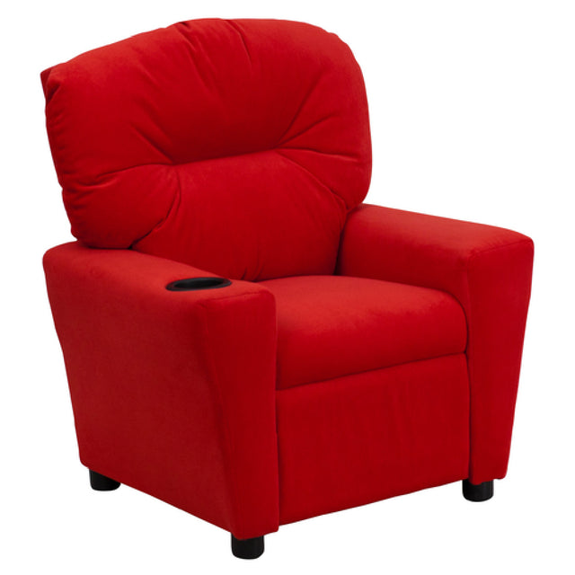 Flash Furniture BT-7950-KID-MIC-RED-GG Kids Recliner 24-1/2"W X 25" 39"D X 28"H