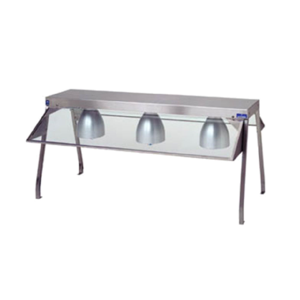 Duke 936BL Buffet Shelf Stainless Steel Construction With Dual Glass Sneeze Guards