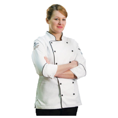 John Ritzenthaler Company LJ044-2X Chef Revival® Ladies Brigade Chef's Jacket 2X-large Pen/thermometer Pocket