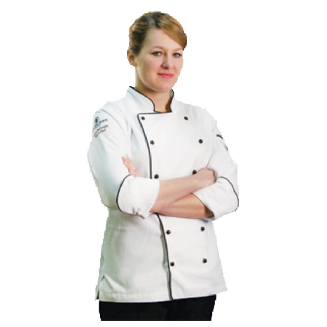 John Ritzenthaler Company LJ044-XS Chef Revival® Ladies Brigade Chef's Jacket X-small Pen/thermometer Pocket