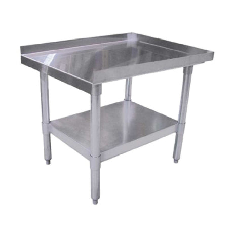 Omcan 24185 (24185) Equipment Stand 12"W X 30"D X 24"H 18/403 Stainless Steel Top With Upturn On Sides & Rear