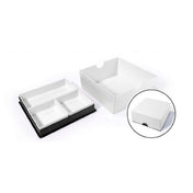 Bauscher Hepp TB4101 - Bento Box Base, 8-9/10" X 8-9/10" X 1-2/5"H, Square