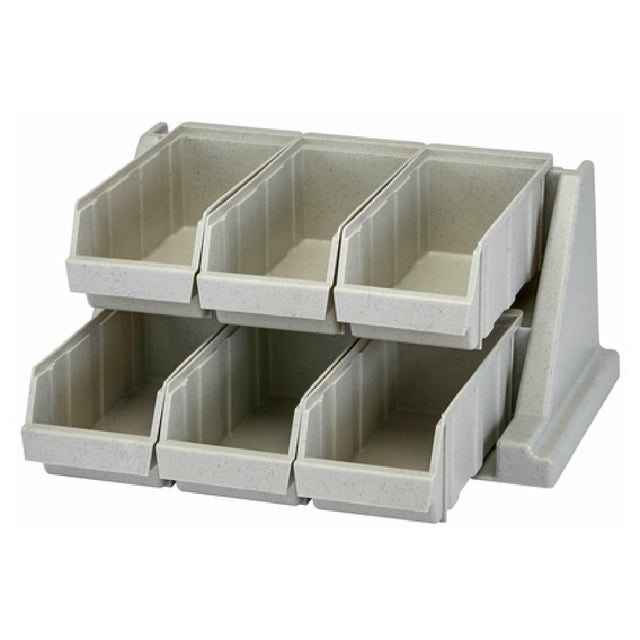 Cambro 6RS6480 Versa Organizer Rack With (6) Bins 20-1/8"L X 17-1/4"D X 9-1/4"H