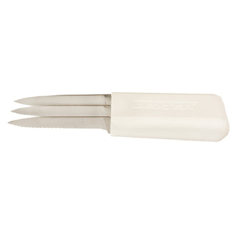 Dexter Russell 15753 Sani-Safe® (S104SCV-3) Bread Scoring Knife (3) 3-1/4" Blades Scalloped Edge
