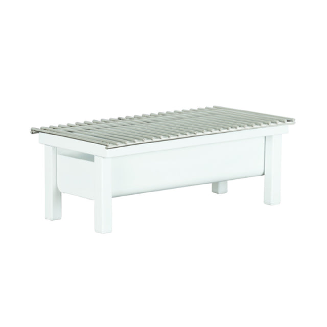 Cal Mil 1409-22-15 Juno Chafer Alternative 19.74"W X 10"D X 7"H White Metal Construction