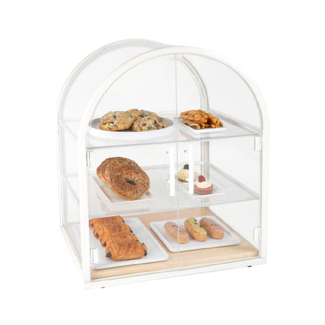 Cal Mil 22410-15 Blonde Arched Display Case 18-1/2" X 21" X 25-3/4"H Ambient