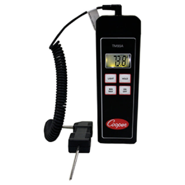 Cooper Atkins TM99A Thermistor Temperature Tester Single Zone Digital With Model 1075 Probe And Case